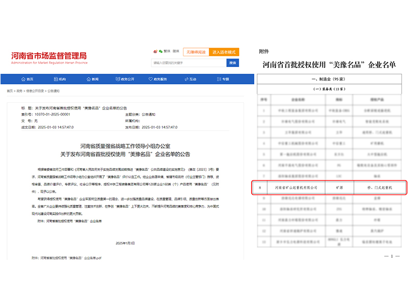質(zhì)量**，品牌引 領(lǐng)｜河南礦山榮登“美豫名品”榜單